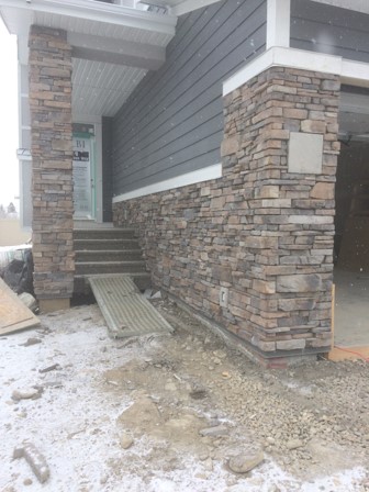 Cultured stone masonry project