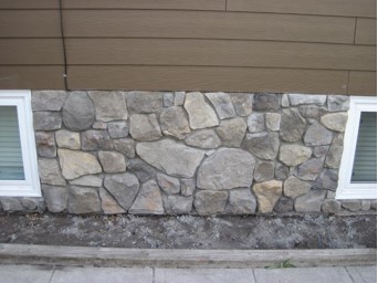 Cultured stone masonry project