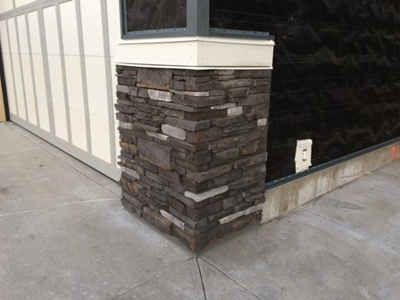 Cultured stone masonry project