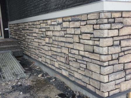 Cultured stone masonry project