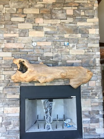 Fireplace masonry project