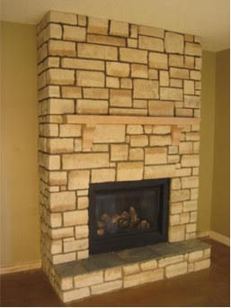 Fireplace masonry project