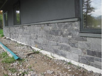 Natural stone veneer project