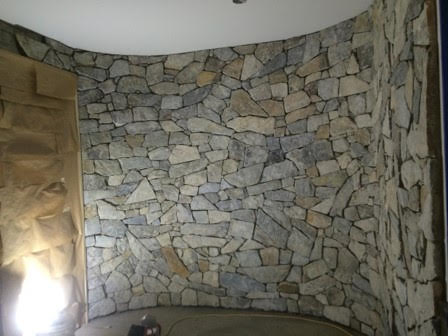 Natural stone veneer project