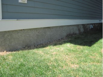Parging masonry project
